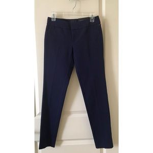 Cynthia Rowley Navy Slim Ankle Pant